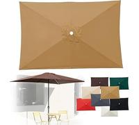 Housse de Rechange for Parasol Jardin 3x3,0 m 3x2, Housse Table UV50(Khaki,2.0x3.0m)