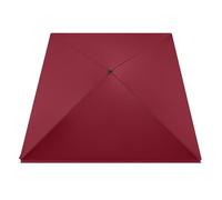 Housse de rechange imperméable à 4 baleines pour parasol - Tissu résistant aux UV et aux intempéries pour parasol d'extérieur