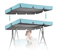 Housse de rechange imperméable et résistante aux UV pour balancelle d'extérieur, parasol pour balancelle Hollywood (auvent uniquement)