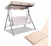 Housse de rechange imperméable pour balancelle de jardin 2-3 places - Protection UV - 190 x 132 x 15 cm