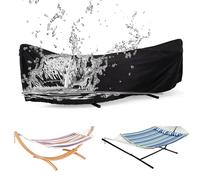 Housse de rechange imperméable pour hamac double - Abri de pluie robuste pour l'extérieur - Matériau 420D résistant aux intempéries (285 x 80 x 17 cm) - Protection