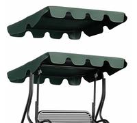 Housse de rechange pour auvent de balancelle, tissu Oxford imperméable avec poches d'angle renforcées pour balancelle 2 à 3 places, extérieur, terrasse, balcon