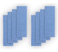 Housse de rechange pour balai à sol bleu 40cm, microfibre - pack de 8 ( 8 pièces )