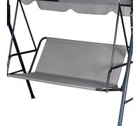 Housse de rechange pour balancelle de jardin, en tissu Oxford 900D, imperméable, coupe-vent, anti-UV, ajustement universel pour balancelle de jardin, balancelle de jardin - Gris - 148 x 50 x 50 cm