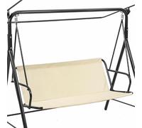 Housse De Rechange pour Balancelle De Jardin,Housse Siège De Balançoire Remplacement Imperméable en 900d Oxford,Coupe-Vent,Anti-UV 2 et 3 Places,Beige,85 * 96(85 * 48 * 48)