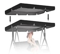 Housse de rechange pour balancelle d'extérieur résistante aux UV pour balancelle 2/3 places, pare-soleil imperméable pour une protection et un confort améliorés