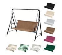 Housse de Rechange pour Balancelle Tissu Oxford 600D Housse de Chaise de Jardin Couvre Imperméable et Résistant aux Déchirures pour Balançoire de Jardin ,Coffee-113×47×47cm