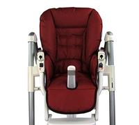 Housse de rechange pour coussin d'assise [Housse pour chaise haute] compatible avec Peg Perego Prima Pappa DINER (bordeaux)