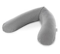 Housse de rechange pour coussin de grossesse et d'allaitement Theraline - Collection bambou - Gris moyen