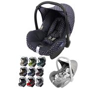 Housse de rechange pour nacelle bébé compatible avec Maxi-Cosi CabrioFix - Ensemble complet de 6 pièces avec coussinets de ceinture, capote pare-soleil et appui-tête (étoiles marines)