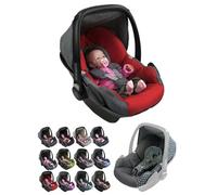 Housse de rechange pour nacelle bébé, compatible avec Maxi-Cosi Pebble - Ensemble complet de 5 pièces avec coussins de ceinture, capote pare-soleil et appui-tête (gris chiné)