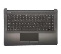 Housse de rechange pour ordinateur portable HP 14 cm 14-CK 14 T-cm 14 Z-cm avec clavier assemblage L23241-001 6070B1306303 - Argenté cendré