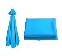 Housse de rechange pour parapluie cantilever de 2,4 m et 3 m en tissu durable compatible avec 6 et 8 baleines - Couleur bleu lagon - Solution d'ombrage imperméable et résistante aux UV