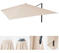 Housse de rechange pour parasol de luxe HWC-A96, housse de parasol de rechange, 3x4m (Ø5m) polyester 3,5kg ~ crème