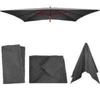 Housse De Rechange Pour Parasol En Bois Florida 2x3m, Housse De Parasol De Jardin Anthracite Noir