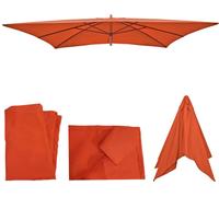Housse De Rechange Pour Parasol En Bois Florida 2x3m, Housse De Parasol De Jardin Terracotta Orange