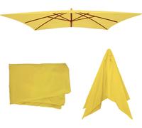 Housse De Rechange Pour Parasol Florida 3x4m, Housse De Rechange Pour Parasol, Polyester Jaune Jaune