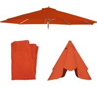 Housse de rechange pour parasol Florida, housse de rechange pour parasol, Ø 3,5m polyester 8 baleines ~ terracotta