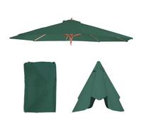 Housse De Rechange Pour Parasol Florida, Housse De Rechange Pour Parasol, Ø 3,5m Polyester 8 Baleines Vert Vert