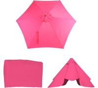 Housse de rechange pour parasol Florida, housse de rechange pour parasol, Ø 3m polyester 6 baleines ~ rose