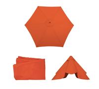 Housse De Rechange Pour Parasol Florida, Housse De Rechange Pour Parasol, Ø 3m Polyester 6 Baleines Terracotta Orange