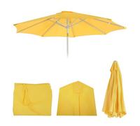 Housse De Rechange Pour Parasol N18, Housse De Parasol De Rechange, Ø 2,7m Tissu/Textile 5kg Jaune Jaune