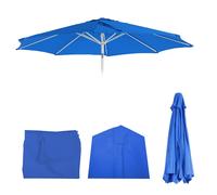 Housse De Rechange Pour Parasol N19, Housse De Parasol De Rechange, Ø 3m Tissu/Textile 5kg Bleu Bleu