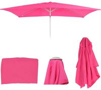 Mendler Toile de Rechange pour Parasol N23, Toile de Rechange pour Parasol, 2x3m rectangulaire Tissu/Textile 4,5kg UV 50+ - Rose