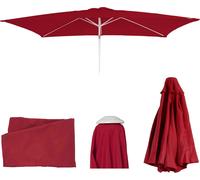 Housse De Rechange Pour Parasol N23, Housse De Rechange Pour Parasol, 2x3m Rectangulaire Tissu/Textile 4,5kg Uv 50+ Bordeaux Rouge