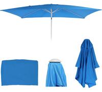 Housse de rechange pour parasol N23, housse de rechange pour parasol, 2x3m rectangulaire tissu/textile 4,5kg UV 50+ ~ bleu