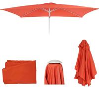 Mendler Toile de Rechange pour Parasol N23 2x3m rectangulaire Tissu/Textile 4,5kg - Terre Cuite