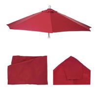 Housse De Rechange Pour Parasol Semi-Circulaire Parla, Housse De Parasol De Rechange, 270cm Tissu/Textile Uv 50+ 3kg Bordeaux Rouge