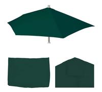 Housse De Rechange Pour Parasol Semi-Circulaire Parla, Housse De Parasol De Rechange, 270cm Tissu/Textile Uv 50+ 3kg Vert Vert