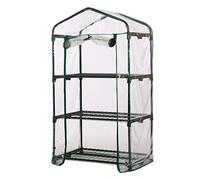 Housse de rechange pour serre à 4 niveaux | Bâche transparente imperméable | Semis, fraises, plantes succulentes 155 x 49 x 89 cm (cadre non inclus)
