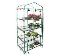 Housse de rechange pour serre à 4 niveaux | Bâche transparente imperméable | Semis, fraises, plantes succulentes 155 x 49 x 89 cm (cadre non inclus)