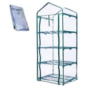 Housse de rechange pour serre - Bâche en PVC transparent, bâche de protection extérieure | Revêtement résistant aux UV avec doublure imperméable pour l'encadrement de terrasse de jardin et la culture