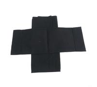Housse de rechange pour siège de chaise de directeur, housse en toile lavable et pliable en polyester à rayures pour meubles de jardin avec tiges rondes (noir)