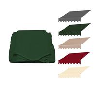 Housse de rechange rétractable pour auvent en polyester imperméable avec protection UV - Pour fenêtres et portes - Beige - 400 x 150 cm