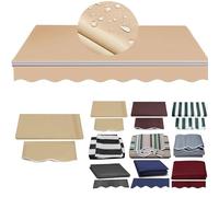 Housse de rechange rétractable pour patio - Toile en polyester résistante à l'eau pour ponts restaurants magasins Taille personnalisable 20,32 x 15,7 cm Solution d'ombrage d'extérieur durable