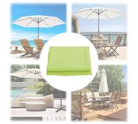 Housse de rechange ronde à 6/8 baleines pour parasol de jardin - 200/270/300 cm - Protection UV - Vert gazon - 2,7 m