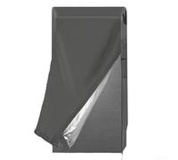 Housse de réfrigérateur 210D Oxford imperméable pour congélateur vertical Utilisation extérieure Gris 83,8 x 83,8 x 170,2 cm
