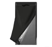 Housse de réfrigérateur d'extérieur noire 210D imperméable et anti-poussière en tissu Oxford robuste (66 x 61 x 156 cm)