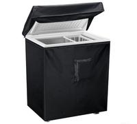 Housse de réfrigérateur d'extérieur pour congélateur coffre de 0,9 m³ avec fermeture éclair et fermetures réglables pour un ajustement sûr dans n'importe quel climat (71 x 58 x 87 cm)