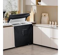 Housse de réfrigérateur d'extérieur pour congélateur coffre de 0,9 m³ avec fermeture éclair et fermetures réglables pour un ajustement sûr dans n'importe quel climat (64 x 58 x 87 cm)