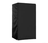 Housse de réfrigérateur verticale d'extérieur en tissu Oxford 210D imperméable et anti-poussière avec aérations pour jardin, terrasse, noir, 77 x 84 x 158 cm