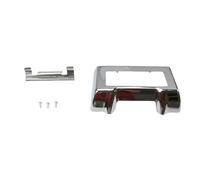 Housse de refroidisseur d'huile noire chromée pour moto Harley Touring Road King FLHR Street Glide Electra Glide 2011-2016 (Chrome)