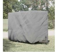 vidaXL Housse de remorque chevaux gris 334x148x230 cm tissu non tissé