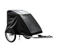 Housse de remorque de vélo coupe-vent avec cordon de serrage | Housse de rangement pour remorque de vélo pour montagne, voyage, garage, camping, trajet, aventure en bord de route