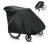 Housse de Remorque de Vélo: WIYETY Couverture Universelle pour Remorque de Vélo en Tissu Oxford 420D, Imperméable Protection UV Remorque de Vélo Housse pour Remorque de Vélo, Noir, 84 x 140 x 99 CM