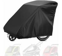 Housse de Remorque Vélo pour Thule Chariot Lite/Cross,420D140*84 * 99cm | Tissu Oxford Housse deremorque de vélo imperméable, Résistante aux UV, Protection complète contre neige, pluie, poussière